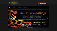 Desktop Screenshot of flashfirecoatings.com